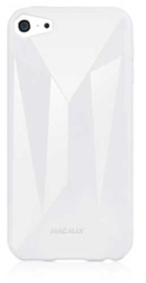 Macally FLEXFITW-T5 Flexible Schutzhülle für iPod Touch 5 (Material TPU) weiß