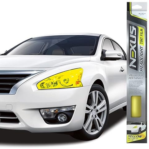 NEXUS Pellicola Protettiva fanali Auto | Pellicola per fari | Pellicola Protettiva Trasparente | Pellicola Tuning