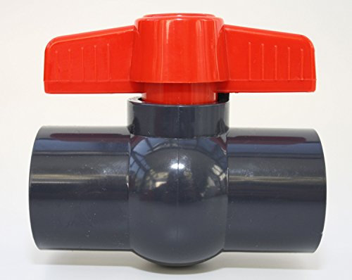 Kugelhahn 32mm mit 2 x Klebemuffe aus PVC - U 10 bar DIN 8063