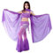 ZhiYuanan Damen Chiffon Handtuch Bauchtanz Schal Schleier Bauchtanz Schleier Tanzschleier Tief Violett