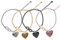 aplusashop ID Edelstahl Armband Herzanhänger und Unendlichkeitszeichen + Gravur nach Wunsch (Silber)