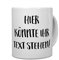 printplanet® - Tasse mit eigenem Text bedrucken lassen - Kaffeebecher mit Wunschtext oder Spruch personalisieren - Becher Weiß - 325 ml