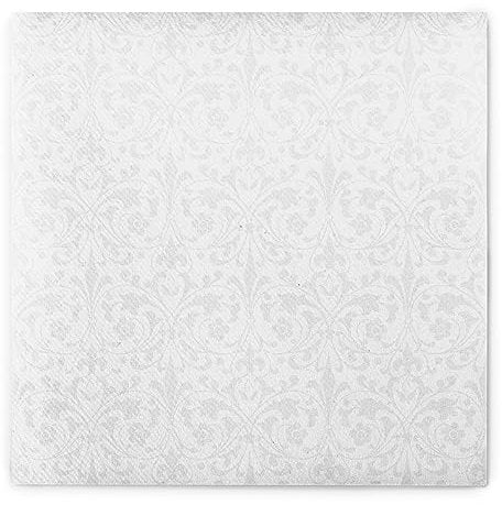 Sovie HORECA Linclass® Airlaid Serviette, 40 x 40cm, stoffähnlich edel elegant, Jugendstil-Ornamentik, Ideal für Hochzeit Jubiläen und Geburtstage, 50 Stück - JANET in Hellgrau