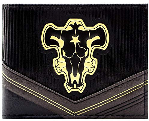 Black Clover Bull magische Ritter Schwarz Portemonnaie Geldbörse