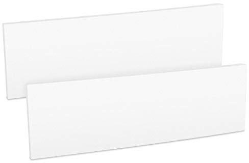 kwmobile 2X Auto Türkantenschutz Wandschutz - 40x12x1,5cm - Autotür Schutz Garage Set selbstklebend - Garagenwand Türkantenschoner in Weiß