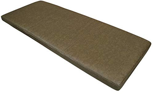 Quattro Meble Grün Echtleder Bankauflage Sitzkissen Lederkissen Sitzpolster Bank Auflage Lederauflage doppelt genähtes Echt Leder Kissen Sitzauflage Leder Mondial Green (35 x 80 cm)