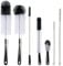 CVNDKN 7 Pack Bottle Cleaner Brush Set,Long-Handled Nylon Cleaning Brush for Narrow Neck Wine Bottles, Baby Bottles, Vacuum Flasks, Sports Water Cups, Elbow Water Bottles, etc.(Black)