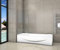 AICA pare baignoire fixé 40x130cm écran de baignoire en 5mm verre anticalcaire