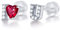 FOREVER QUEEN Ich liebe dich Ohrringe 925er Sterling Silber Ohrringe für Damen