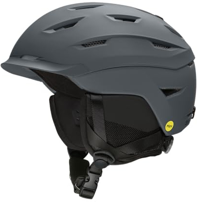 Smith Level Helmet for Men – Adult Snowsports Helmet with MIPS Technology + Zonal Koroyd Coverage – Lightweight Protection for Skiing & Snowboarding – Matte Slate, Medium