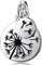 Materia Anhänger mit Pusteblume - Damen Kettenanhänger Silber 925 rund KA-287-Ohne Kette