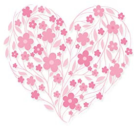 Sizzix mehrlagiges, klares Stempelset, 3 Stück, Blütenherz von Lisa Jones | 665905 | Kapitel 4 2022 Stamps, Shaping Foam, Blossom Heart, One Size