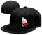 Snapback Hats for Men Flat Bill Brim Hats for Women Fitted Hat Skull Hats Cool Adults Baseball Cap Black Rock N Roll Caps, Jesus Crosses Rose, One Size