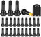TR413 Valve Pneu Voiture Valve tubeless Pneu Valve vanne en Caoutchouc Valves en Caoutchouc Snap-in Jantes pour Voiture,Moto,Bicyclettes(20 pièces)