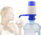 5 Gallon Water Jug Pump, Manual Hand Pressure Drinking Fountain, Fits Most 2-6 Gallon Coolers, Portable Kettle Bottle Dispenser