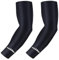COOLOMG Arm Sleeves Ärmlinge Kompression Bandage Rutschfest Anti UV Sport Fahrrad Volleyball Basketball für Damen Herren Kinder 1 Paar Schwarz S