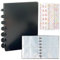 Photocard Binder A5 Kpop Binder Kpop Photo Card Binder Holder Ring Binder Book 20Pcs 3 Inch Inner Clear Sleeves Pages Idol Photo Album Business Cards Collect Photo Protectors 160 Cards (Black)