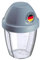 Westmark Schüttelbecher – Dressingshaker mit herausnehmbarer Mixscheibe, Fassungsvermögen: 0,25 l, Höhe: 12,8 cm, Kunststoff, BPA-freier Mixbecher (Klar/Blau)