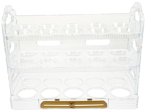 Gatuida Egg Storage Box Household Refrigerator Egg Holder Container for Kitchen Table