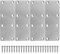 4Pcs Flat Brackets for Wood, 50*140cm Mending Plates Flat Joining Plates, Flats Fixing Brackets with Screws for Repair Fixing Furniture