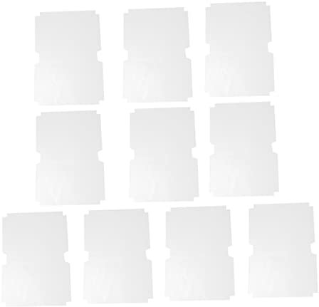 TEHAUX Transparente Buchhüllen 10 Stück Selbstklebend Folie Größe Klein Schutzumschläge für Schulbücher Hardcover Taschenbücher