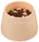 Navaris Comedero Perro Antivoracidad - Comedero Elevado con Diseño Slow Feeder 19x12cm - Mejora la Postura y Come Más Lento - Cuenco Perros de Pienso Comida Húmeda - Melocotón