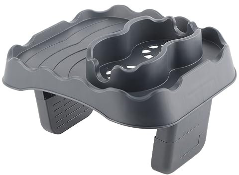 ANKROYU Beistelltisch Für Whirlpools, Whirlpool-Tischablage Mit Abflusslöchern, Badewannenablage, Verstellbarer Whirlpool-Beistelltisch Für Schwimmbäder, Badewanne(B)