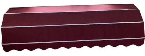 Markise Markise, einziehbar, Mehrfarbig und regenfest, für Tür, Veranda oder Fenster, (Color : C-12, Size : 2.6 * 0.8m/8.5 * 2.6Ft)