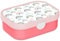 Mepal Brotdose für Kinder - Bento Lunchbox - Regenbogen - Jausenbox mit Bento-Fach & Gabel - Meal Prep Box Clip-Verschluss - BPA-frei & Spülmaschinenfest - 750 ml - Kleine Regenbogen