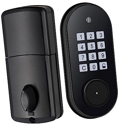 KONTONTY 1set Serratura Elettronica Keyless Con Tastiera Serratura Per Porta Con Chiusura Automatica Sicurezza Avanzata Per Ingressi Di Uffici e Case Facile Installazione e Uso Per Porte