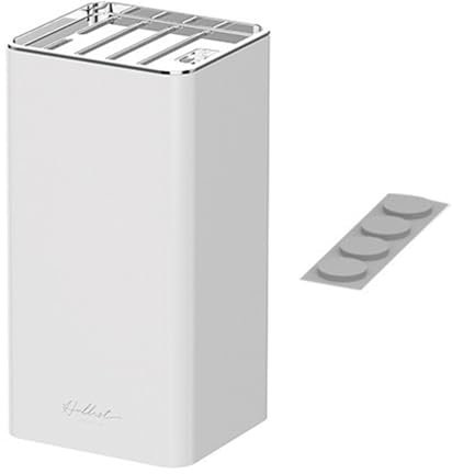 Folpus Bloc à Couteaux Universel Porte de Cuisine, Blanc