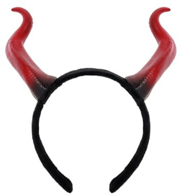 keland Serre tête Corne Maléfique Corne Demon Maleficent Horns Corne de Diable Cornes de Tiefling pour Halloween Costume Cosplay (W-Rouge)