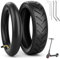 OUXI 2pcs E-Scooter-Reifen 8 1/2 Reifen mit Reifen und Schlauchpaket E-Scooter Ersatzschlauch+Reifen 8,5 Zoll kompatibel mit Xiaomi M365/M365Pro2 Elektroroller-schwarze Ersatzräder(gebogene Luftdüse)