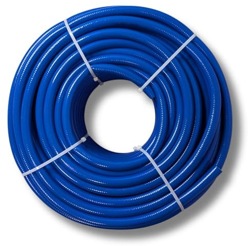 Lumonic 50m Druckluftschlauch I 13mm I flexibel, abriebfest und gewebeverstärkt I Druckluft & Bewässerung I Wasserschlauch I PVC Schlauch bis 20 bar