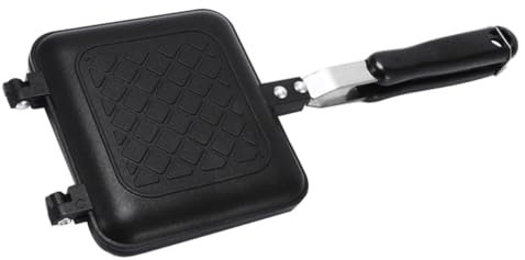 SHOWERORO Plaque à Sandwich Antiadhésive Outil De Cuisson Multifonction Poêle à Gaufres Pour Déjeuner Barbecue