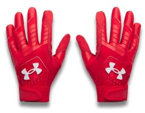 Under Armour Boys Youth Baseball Gloves (600) Red Red White Small