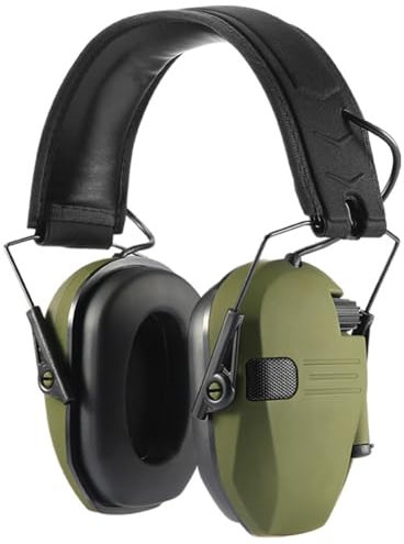 Breeshy Casque antibruit électronique anti-bruit casque anti-bruit casque casque antibruit équipement de terrain vert