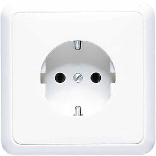 JUNG SCHUKO® Steckdose Alpinweiß Vollplatte Serie CD