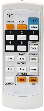 Haroar Mando a Distancia Universal for Ventilador Compatible con KDK Panasonic Elmark Winter Deka Monteair Pegency Wing