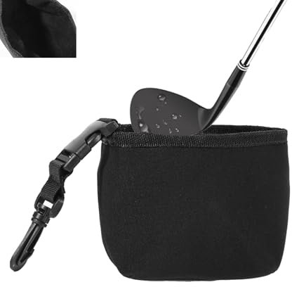 ARTGUTS Golf Club And Golf Ball Cleaning Bag,Waterproof Golf Ball Cleaner Pouch,Portable Golf Ball Matte Bag,Removable Golf Cleaning Bag and Club Scrubbing Bag, for Golf Enthusiasts