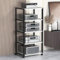 Audio-Rack-Ständer-Turm, moderner Audio-Video-Medienständer, beweglicher Eck-TV-Ständer mit Lagerregalen, bodenstehendes Audio-Rack für Wohnzimmer, Gaming-Aufnahmeraum, Büro, Schlafzimmer. (
