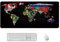 CulineformX Extra-Large Mouse Pad, Retro World Map, XXL Mouse Pad For Office/Gaming