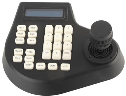 Gearwell Camera Controller, PTZ Keyboard with 2D Joystick, RS485 Bus Dome Controller, Coaxial Pan Tilt Camera Controller, CCTV PTZ Keyboard for Surveillance Systems