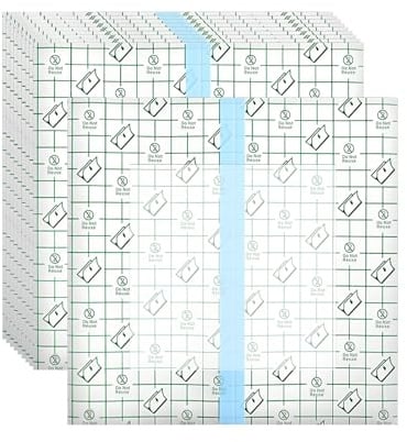 Heagimed 50 Stück Stoma Zubehör, Duschabdeckungen Für Stomabeutel Mit Nicht Haftendem Pad, Stoma, Wasserdichter Duschschutz, Wundabdeckung, Katheterabdeckung Für Die Dusche, 20 X 20 Cm