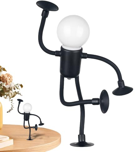Beiykhera Fun Night Light | Battery Operated Flexible Suction Cup | Nursery Night Lights Bedroom Lamp,for Bedroom Living Room Nursery Hallway Dorm Desk Fridge Wall Glass Tile