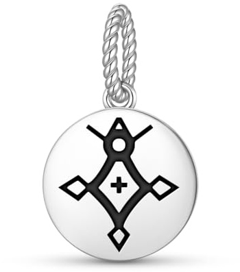 Islam-Kreuz von Agadez, 925er-Sterlingsilber, Totem-Symbol-Anhänger, Charm-Emblem, spirituelles Siegel, Schmuck, Halskette
