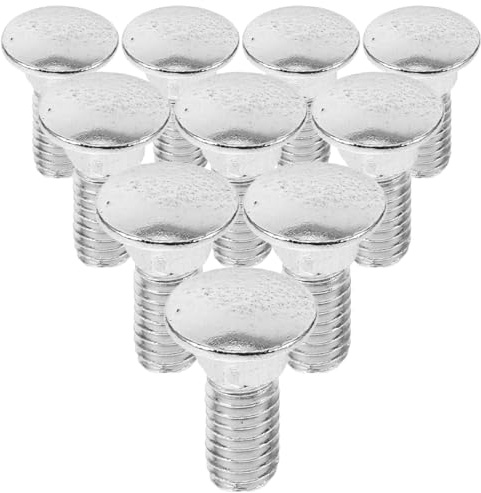 ABOOFAN 100pezzi Kit Bulloni Testa Tonda Zincati Viti Completamente Filettate in Acciaio al Carbonio Resistenti Ferramente per Carrozze e Scaffalature Installazione Rapida e Versatile