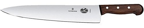 Victorinox, 5.2000.31, Wood, Tranchiermesser, Extra scharfe Klinge, mit geradem Schliff, mit edlem Holzgriff, Braun, Made in Switzerland,