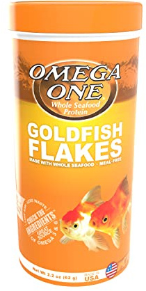 Omega One Goldfish Flakes, 2.2 oz.