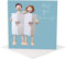 Holy Mackerel paper 1st wedding anniversary card for a couple - designed by artist Erica Sturla - 15cm square and blank inside for your message - made in the UK